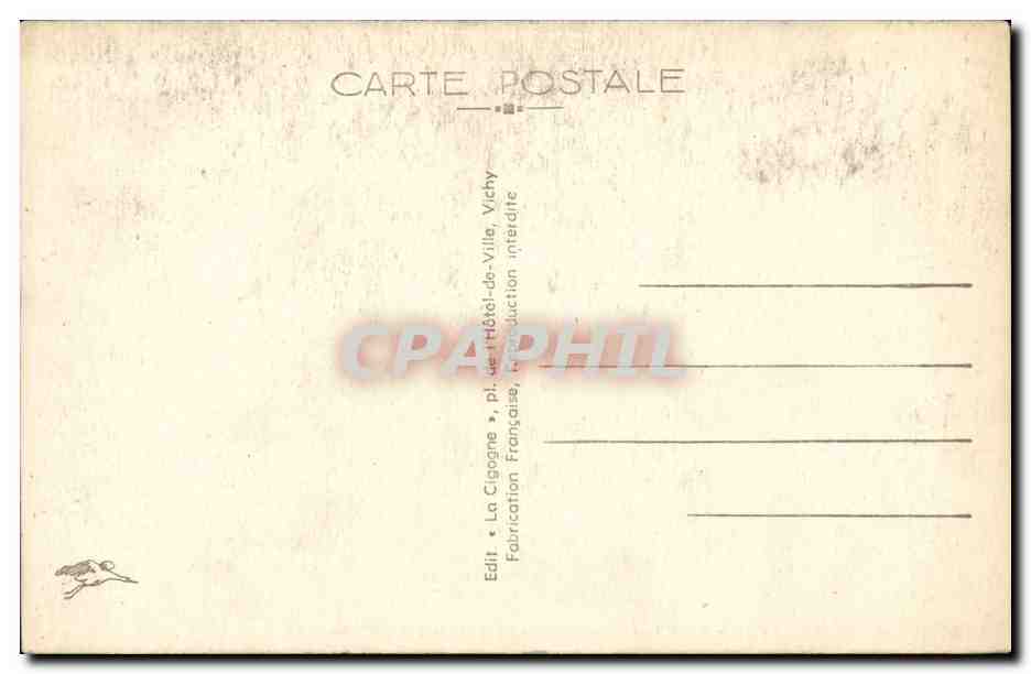 Vichy - Etablissement Thermal 2 Classe - CPA  — Verso