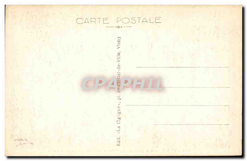 Vichy - Vue Generale du Champ de Courses prise en avion - CPA  — Back