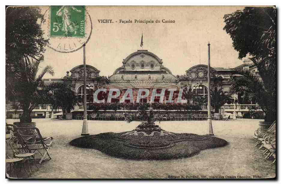 Vichy - Facade Principale du Casino - CPA 