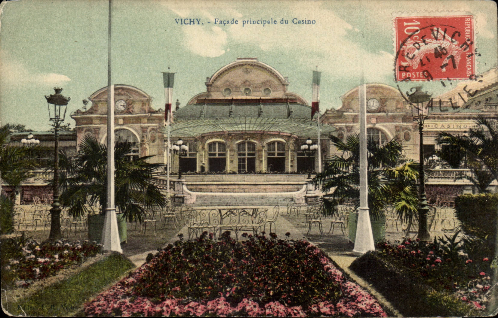 Vichy — Hauptfassade des Casinos — Verlag: Vichy, Seriennummer nicht sichtbar