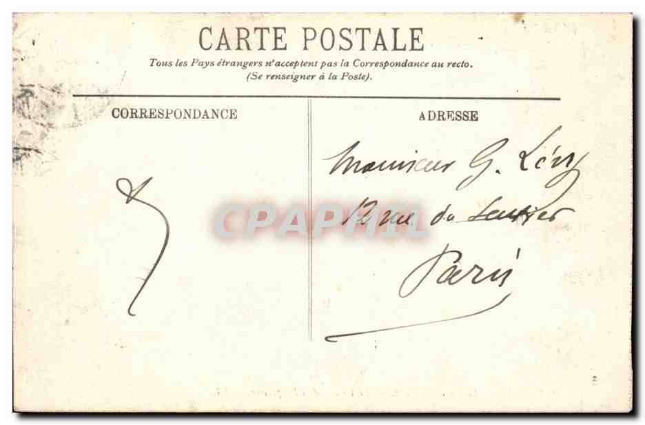 Vichy - Le Nouveau parc - Le Chalet de l'Empereur - CPA  — Verso