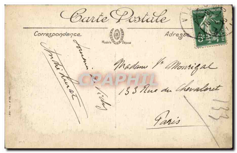 Vichy - Vue Generale - CPA  — Verso