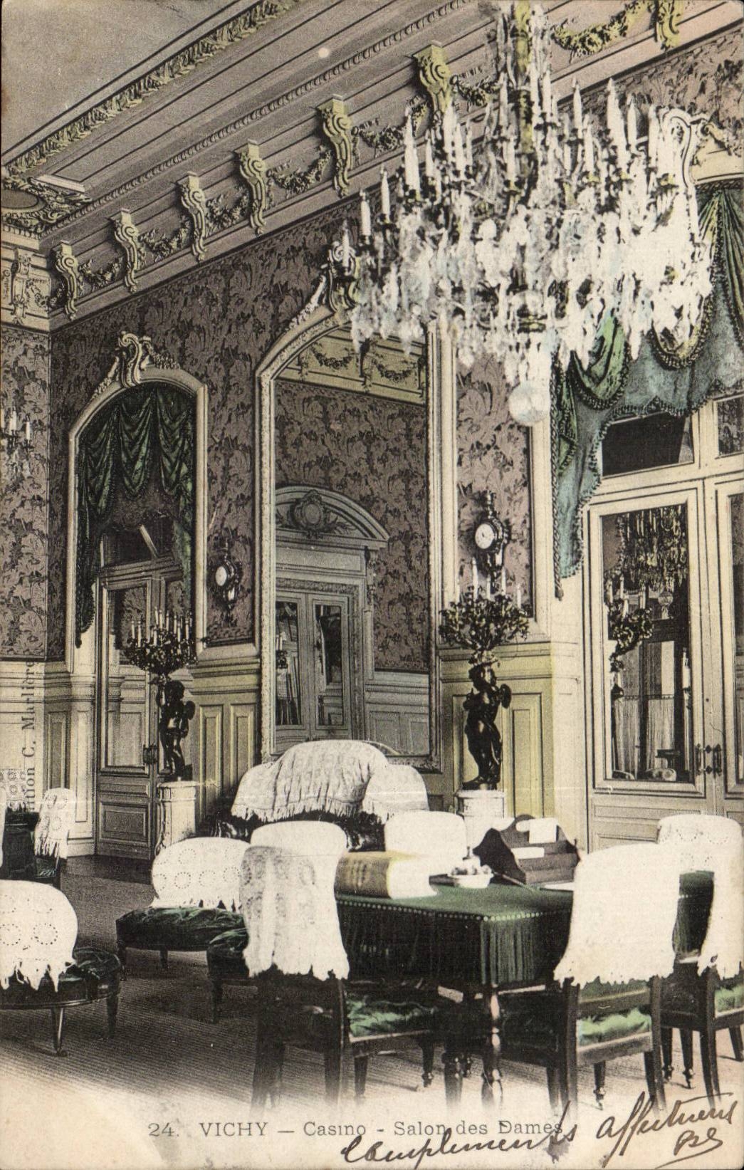 Vichy - Casino - Salon des Dames - CPA 