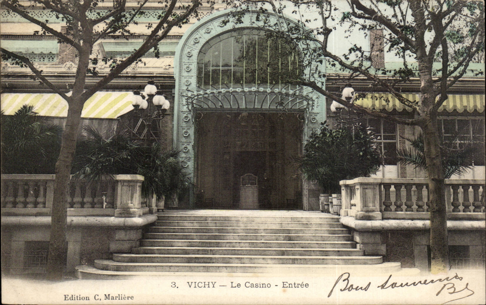 Vichy - Le Casino - Entree - CPA 