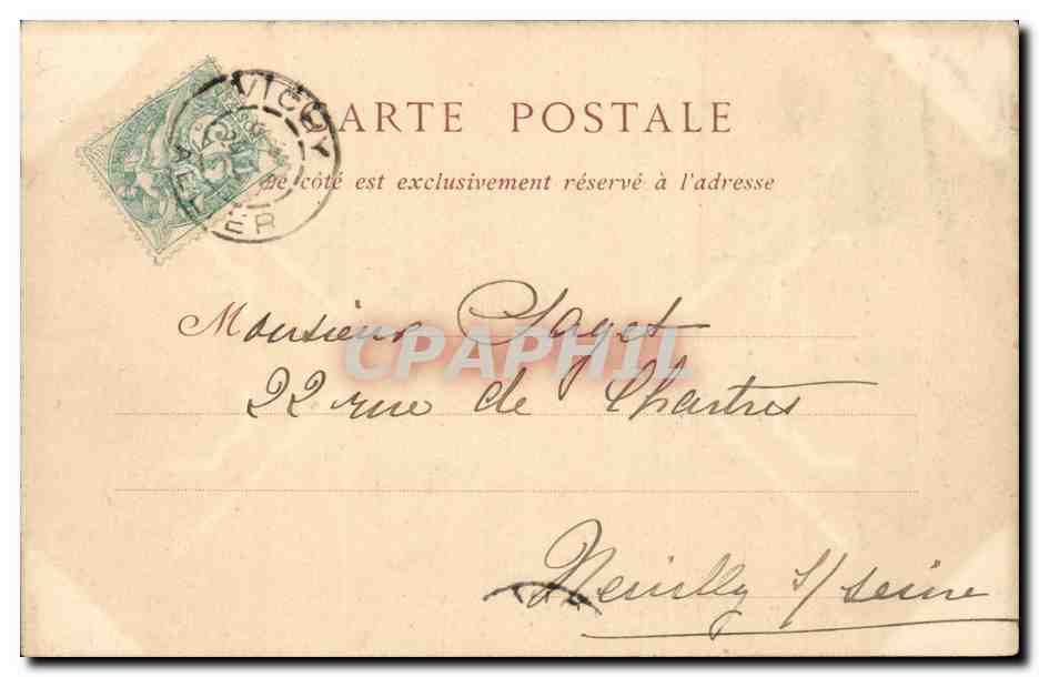 Vichy - La Place de L'Hotel de Ville - CPA  — Rückseite