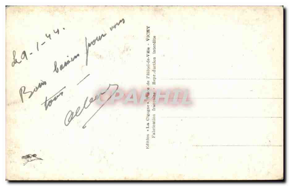 Vichy - Le Nouveau Marche - CPA  — Verso