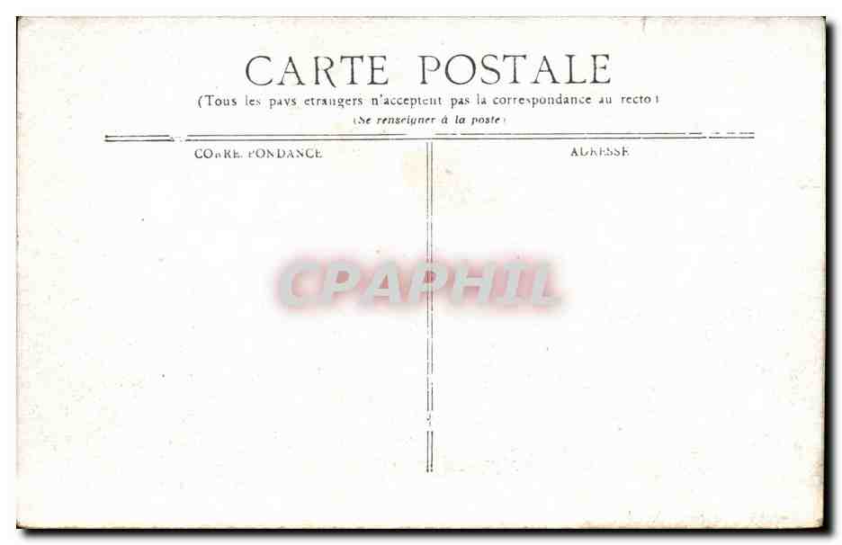 Vichy - La Gare et la Statue Deese des Eaux - CPA  — Verso