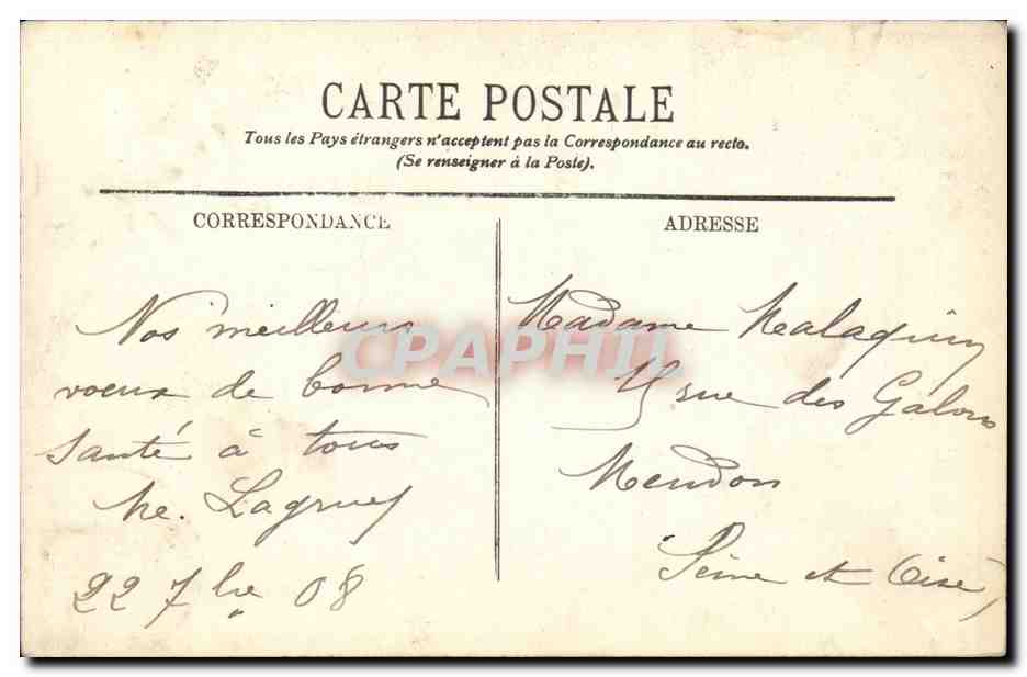 Vichy - La Terrasse du Casino - CPA  — Verso