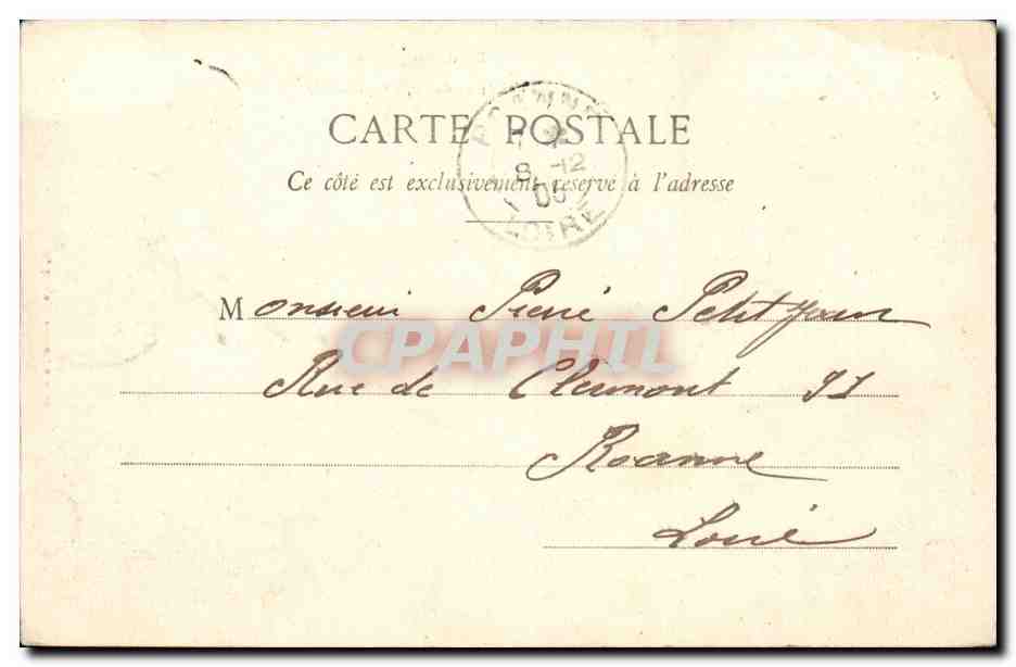 Bourbonnais - Le Chateau du Lonzat pres Billy - CPA  — Verso
