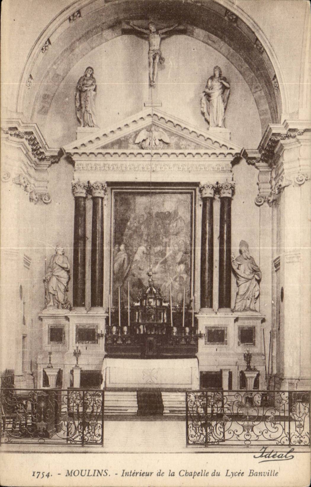 Moulins - Interieur de la Chapelle des Lycee Banville - CPA 