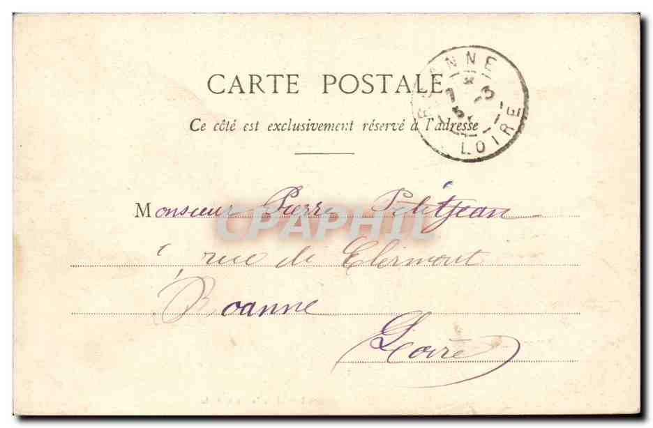 Moulins - 1905 - La Cathedrale - CPA  — Verso