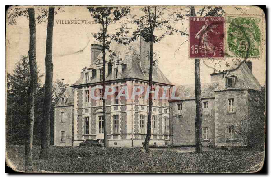 Villeneuve sur Allier - Le Chateau - CPA 