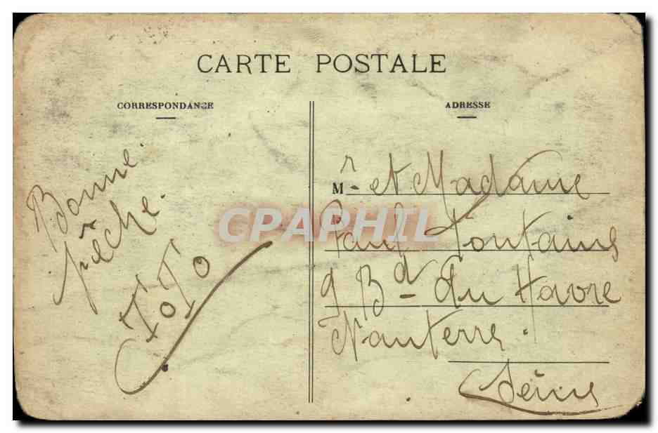 Villeneuve sur Allier - Le Chateau - CPA  — Rückseite