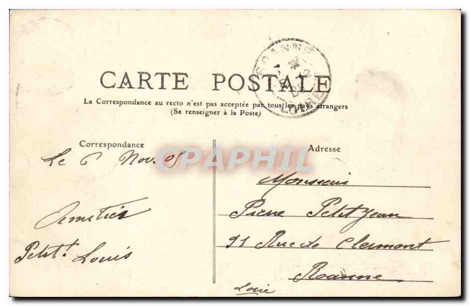Environs de Vichy - Chateau de Maulmont - CPA  — Rückseite