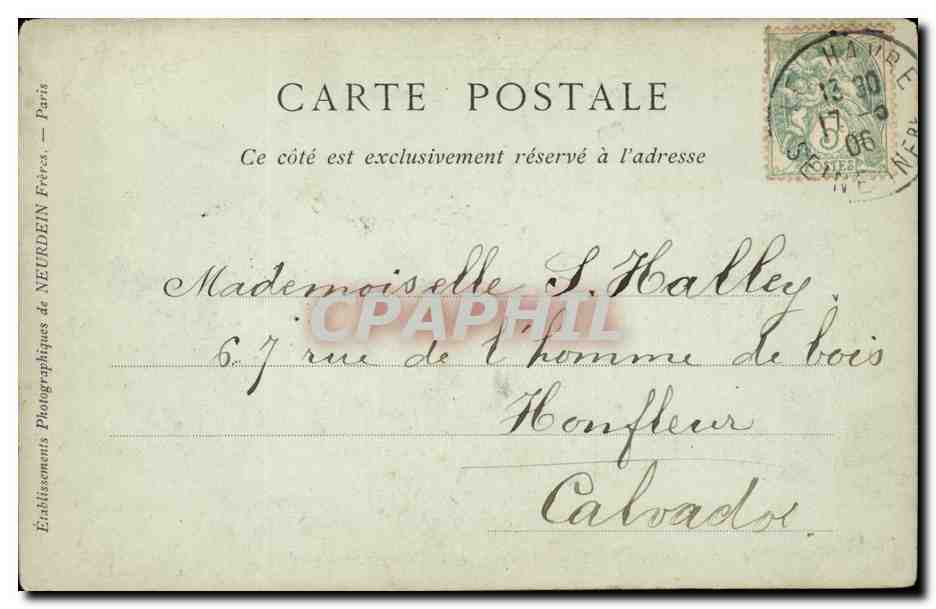Environs de Vichy — Rendez-vous de Chasse de Maulmont — Madelene Phot — Verso