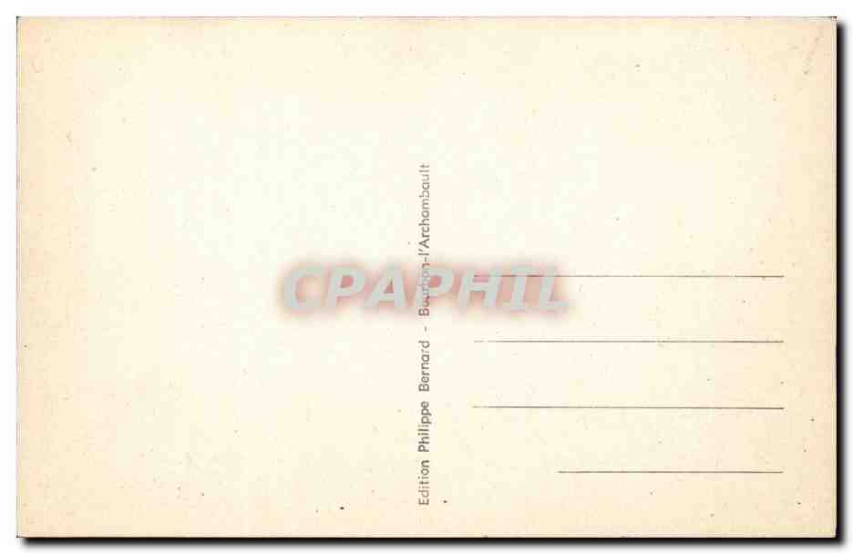 Bourbon l'Archambault - Hopital Militaire - CPA (militaria) — Verso