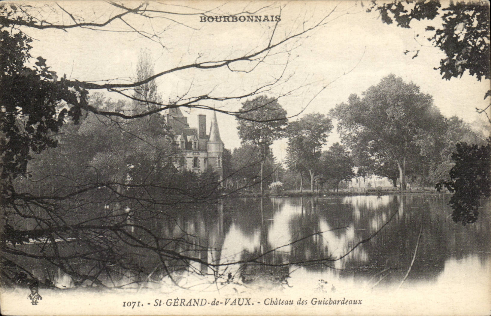 St-Gérard-de-Vaux — Château des Guichardeaux — éditeur Bourbonnais, n° 1071