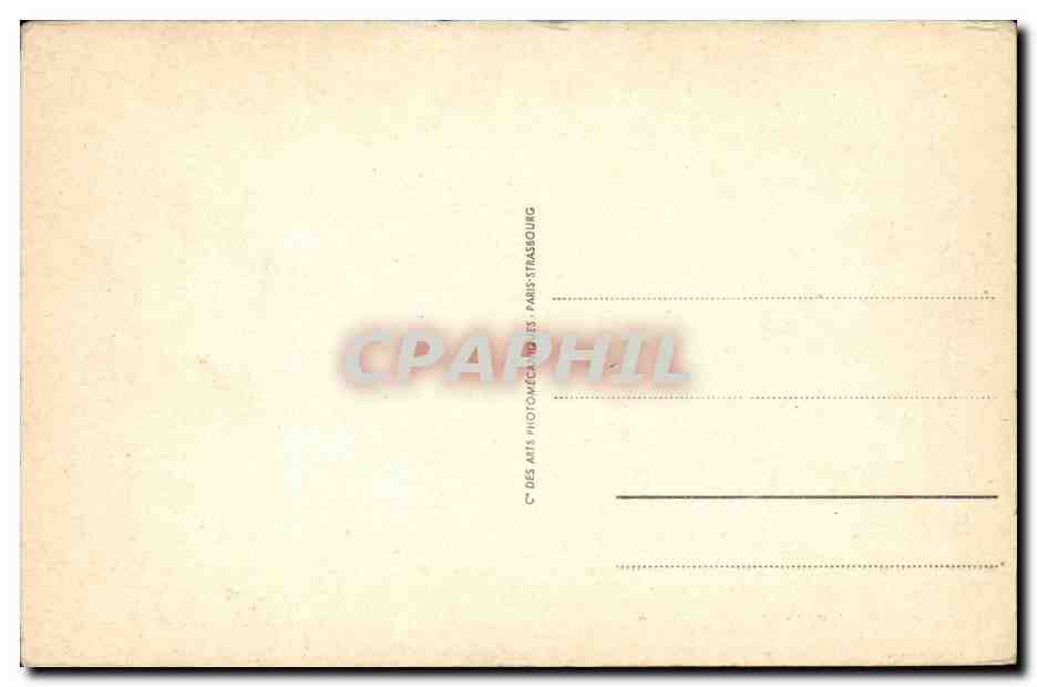 Bourbon l'Archambault - Le Parc - Ruines du Chateau - CPA  — Verso