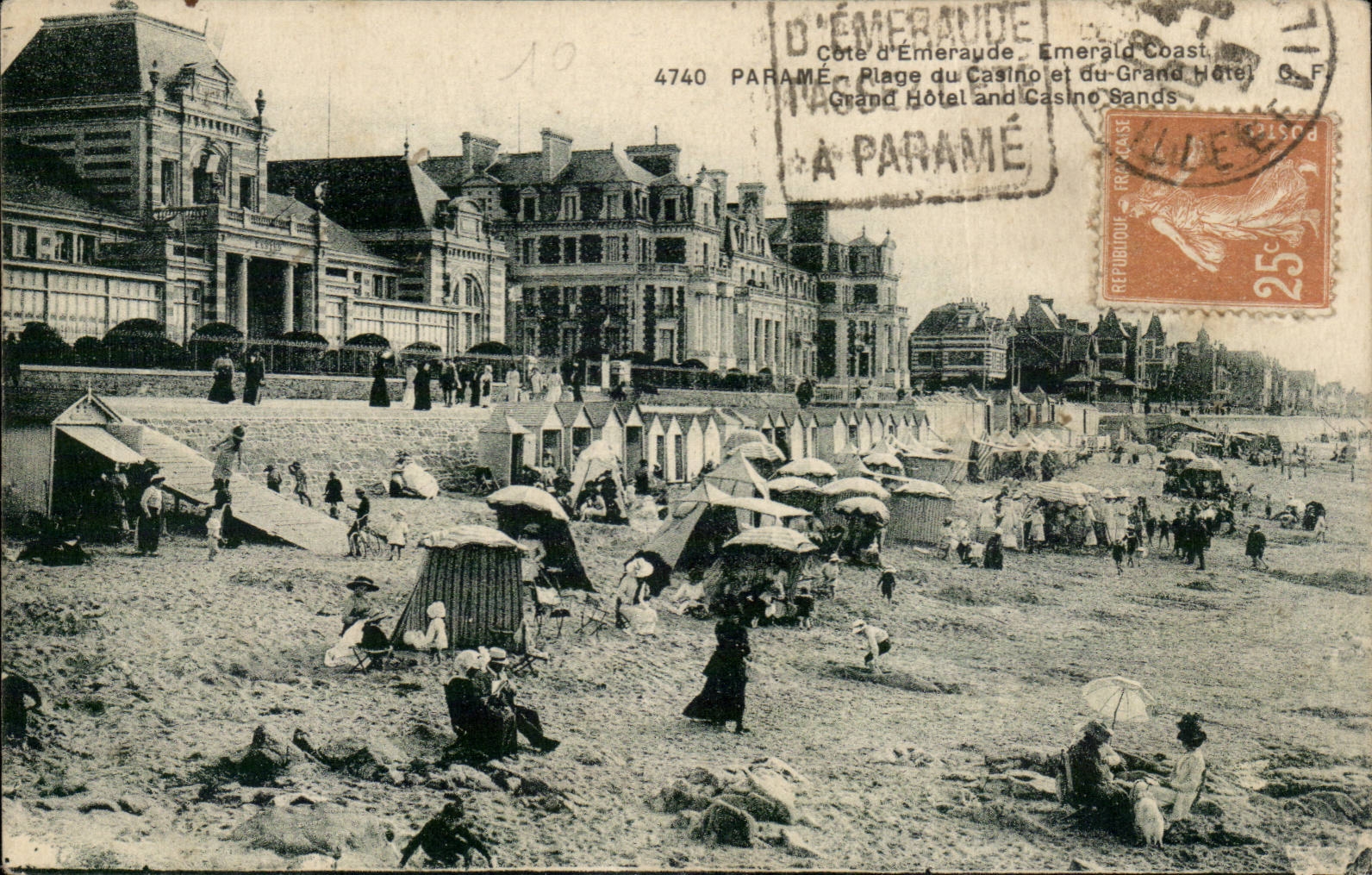 Parame - Plage du Casino et du Grand Hotel - CPA 