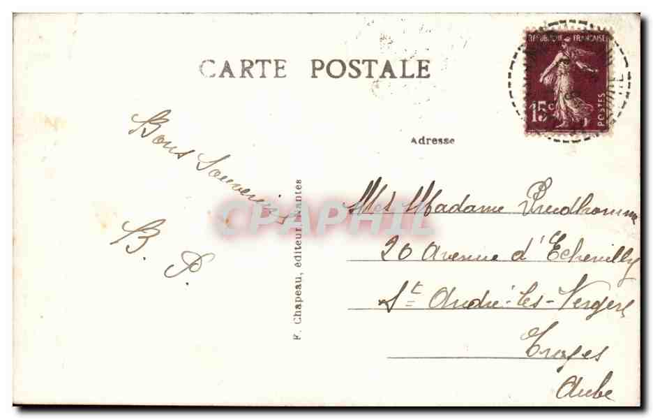 Pornic - Plage et Casino de Goumalon - Les Flutes - CPA  — Rückseite