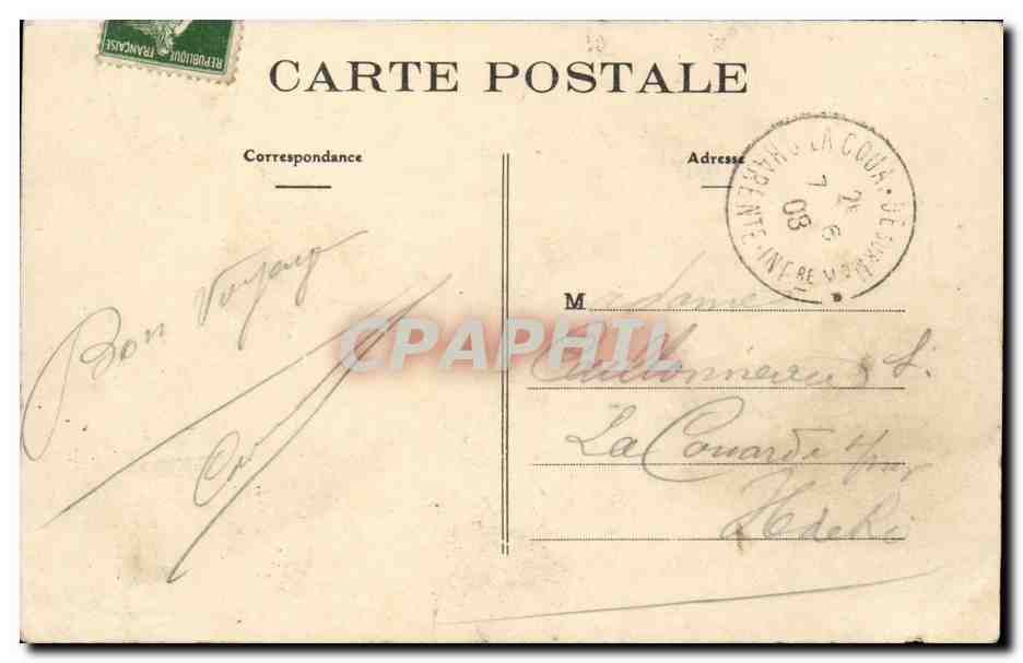 NANTES — Quai Flesselles — Café Fresi — cliché Martel — Verso