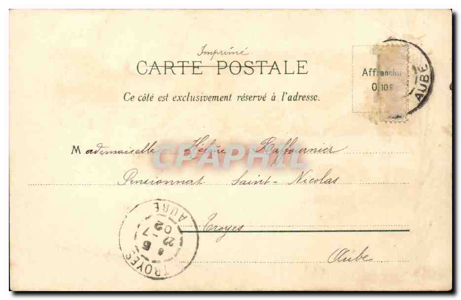 Nantes - Souvenir - CPA  — Rückseite