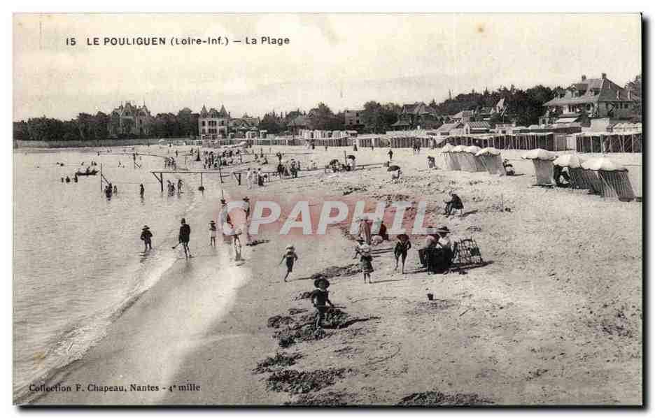 Le Pouliguen - la Plage - CPA 