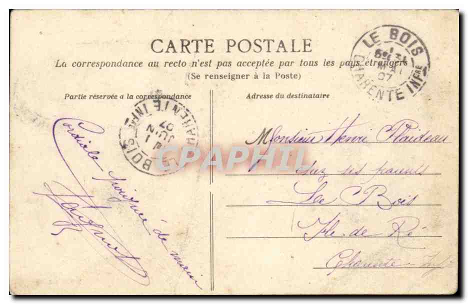 Saint Nazaire - Paquebot - La Navarre - steamer - CPA  — Back