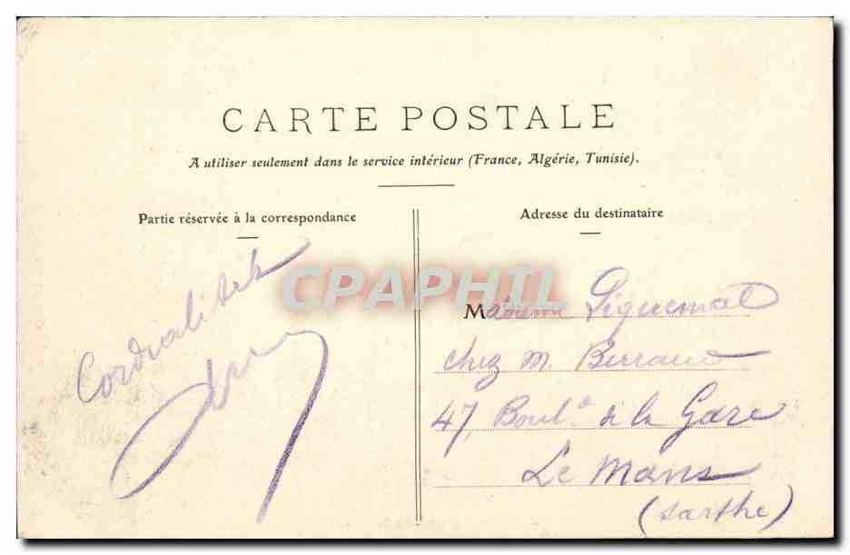 Saint Nazaire - La Mairie - CPA  — Verso