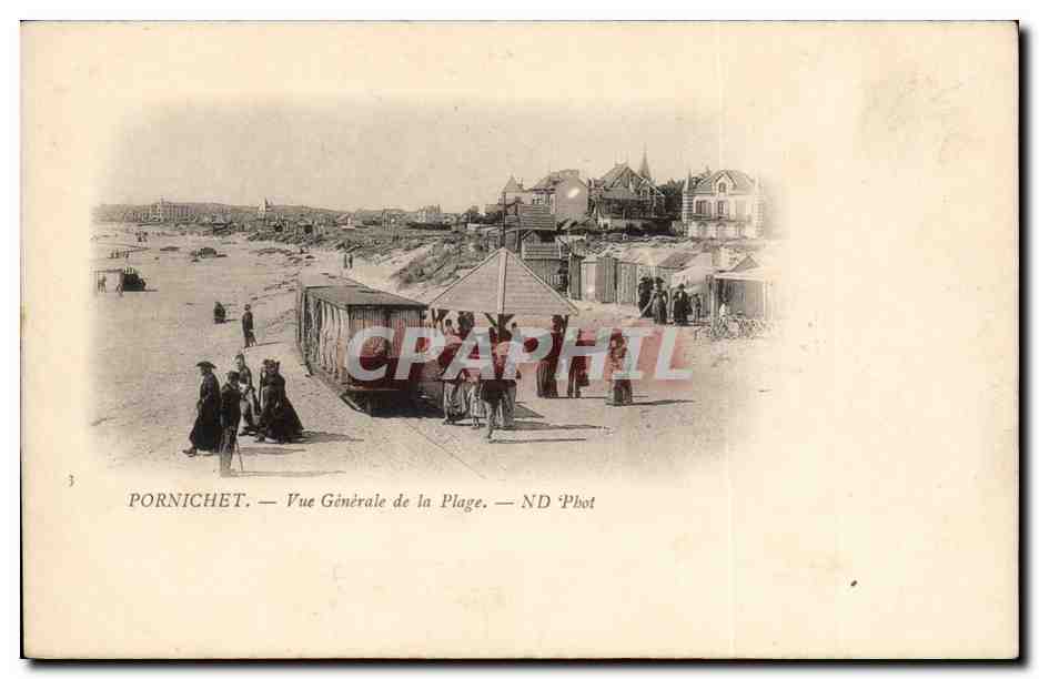 Pornichet - Vue Generale de la Plage - CPA 
