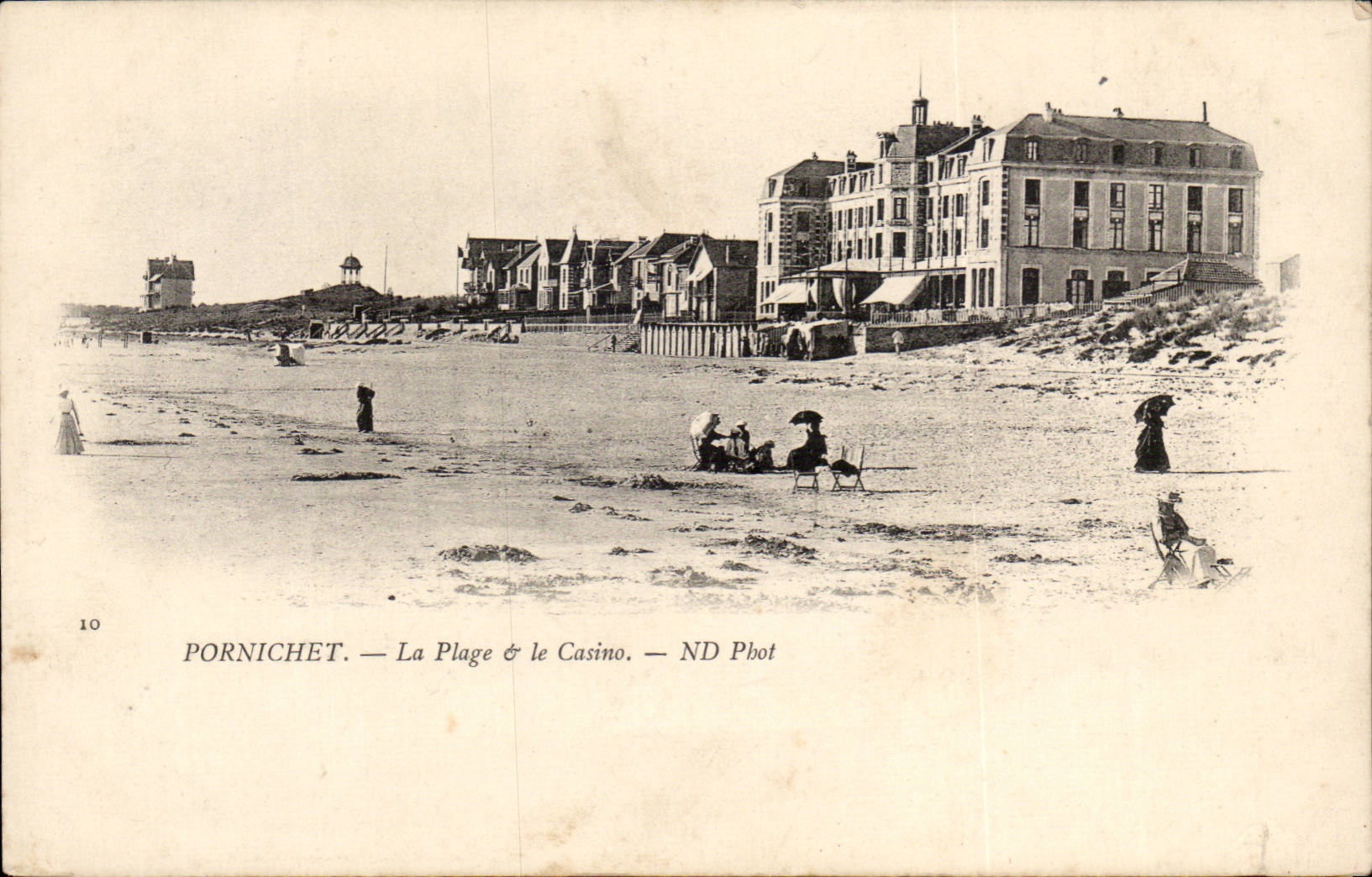 Pornichet - La Plage et le Casino - CPA 