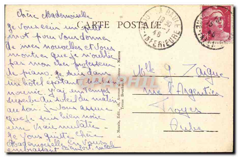 La Baule - Un Coin de la Plage - CPA  — Back