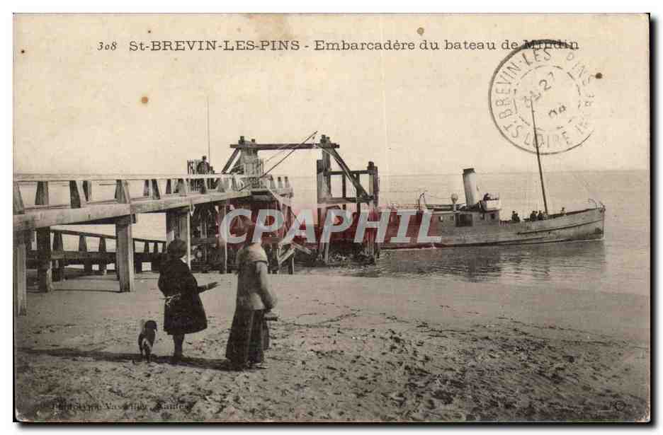 St Brevin Les Pins - Embarcadere du bateau - CPA 