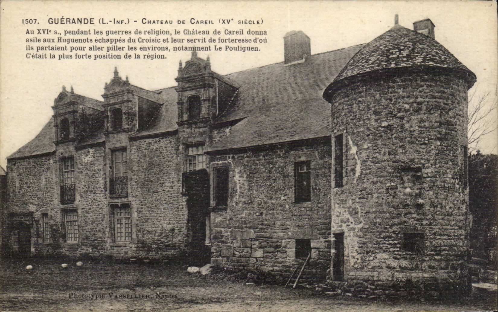 Guerande - Chateau de Careil XV siecle - CPA 