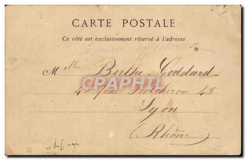 Nantes - Le Chateau vue prise de la Gare - CPA  — Verso