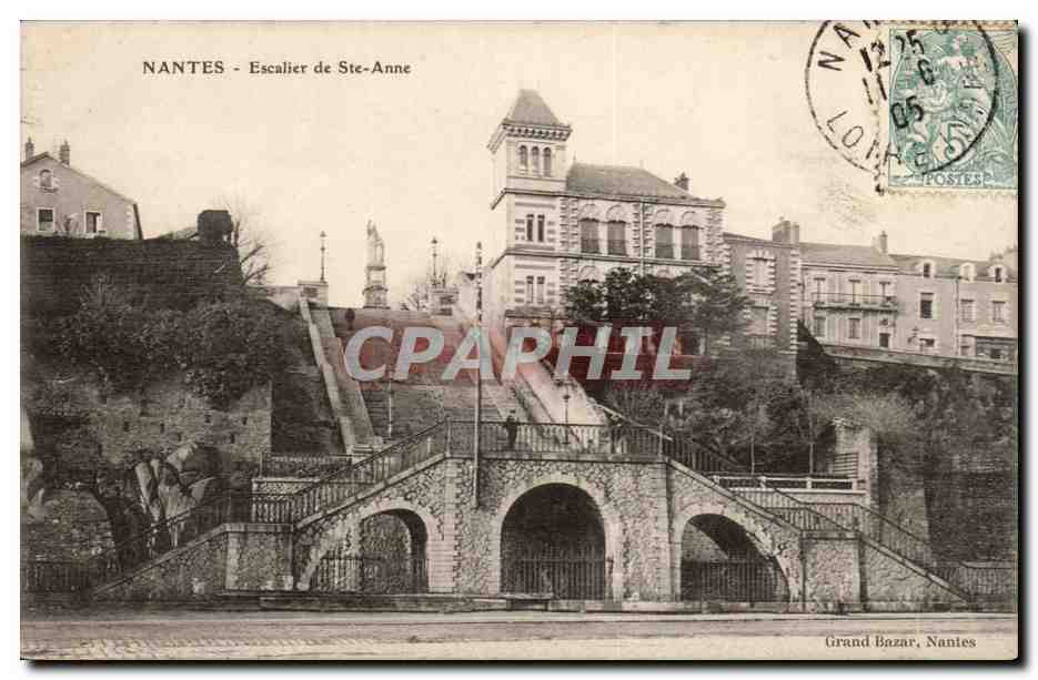 Nantes - Escalier Ste Anne - CPA 