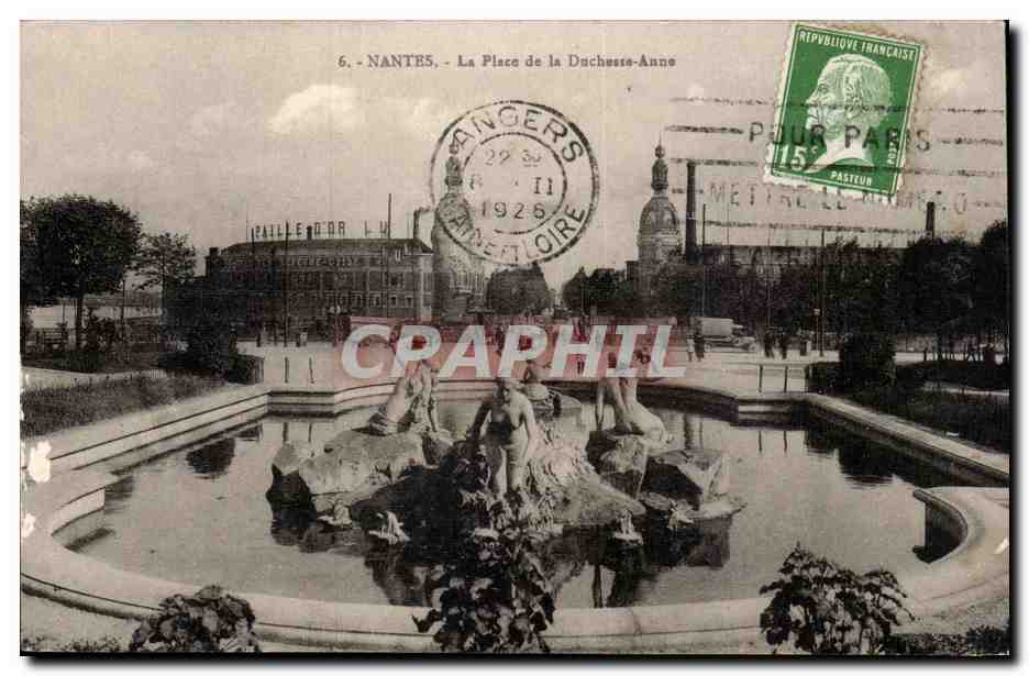 Nantes - la Place de la Duchesse Anne - CPA 