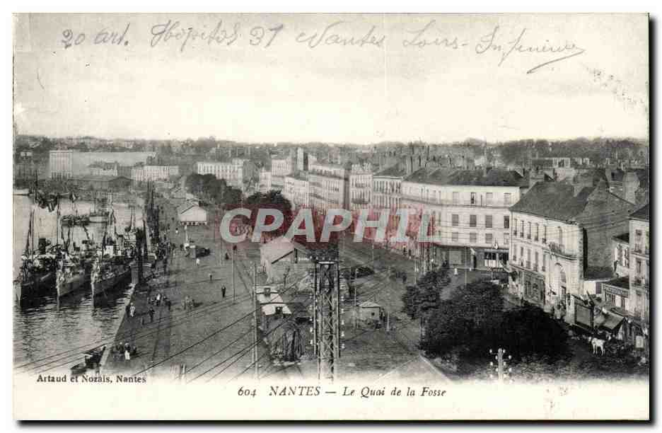 Nantes - Le Quai de la Fosse - CPA 