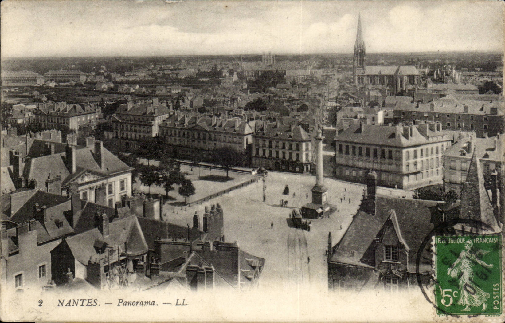 Nantes - Panorama - CPA 
