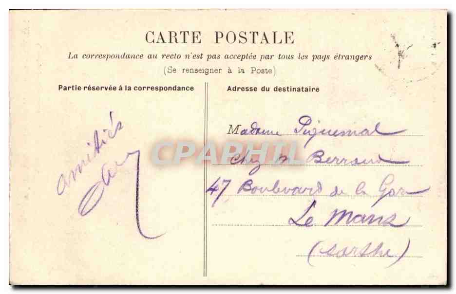 Nantes - La Cathedrale - CPA  — Verso