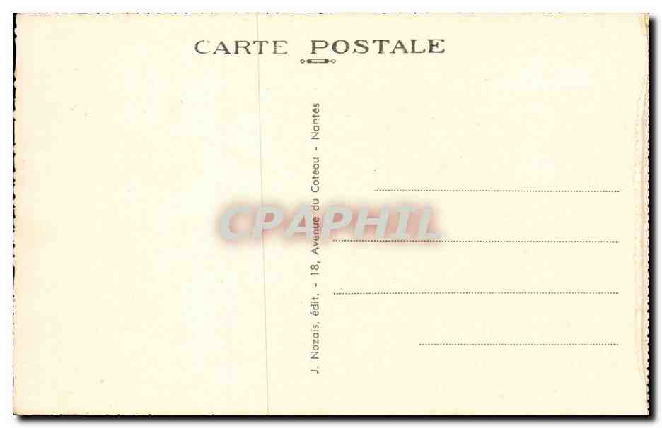 Nantes - Chateau Bougon - Camp d'aviation - Les Ailerons au cours d'un examen de modeles - CPA  — Rückseite