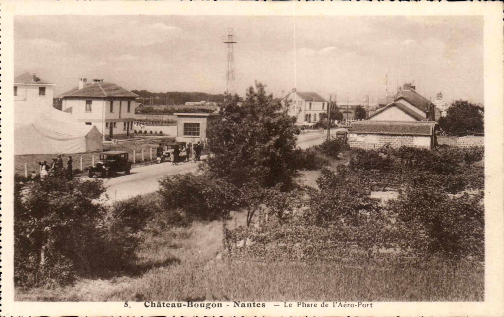 Nantes - Chateau Bougon - Le Phare de l'Aero Port - lighthouse - CPA 