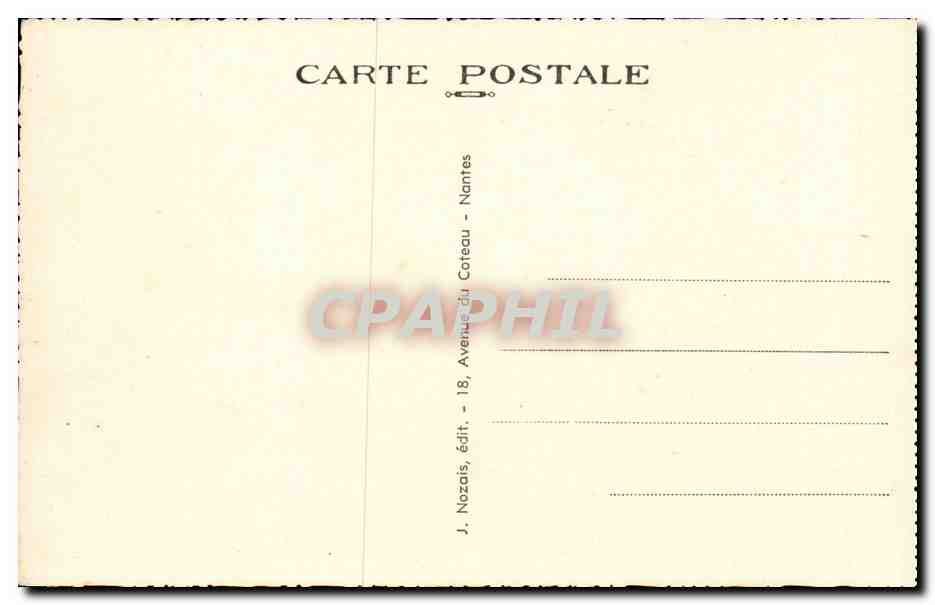 Château-Bougon - Nantes — Aéroport — Baptême de l'air — J. Nozais, édit. Nantes — Rückseite
