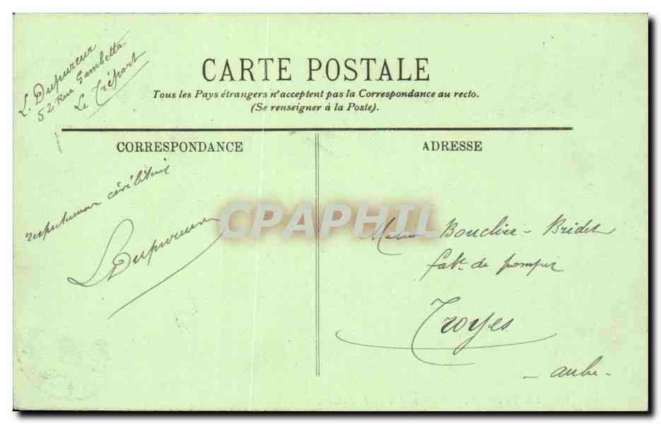 Le Treport - L'Escalier de la Falaise - CPA  — Rückseite