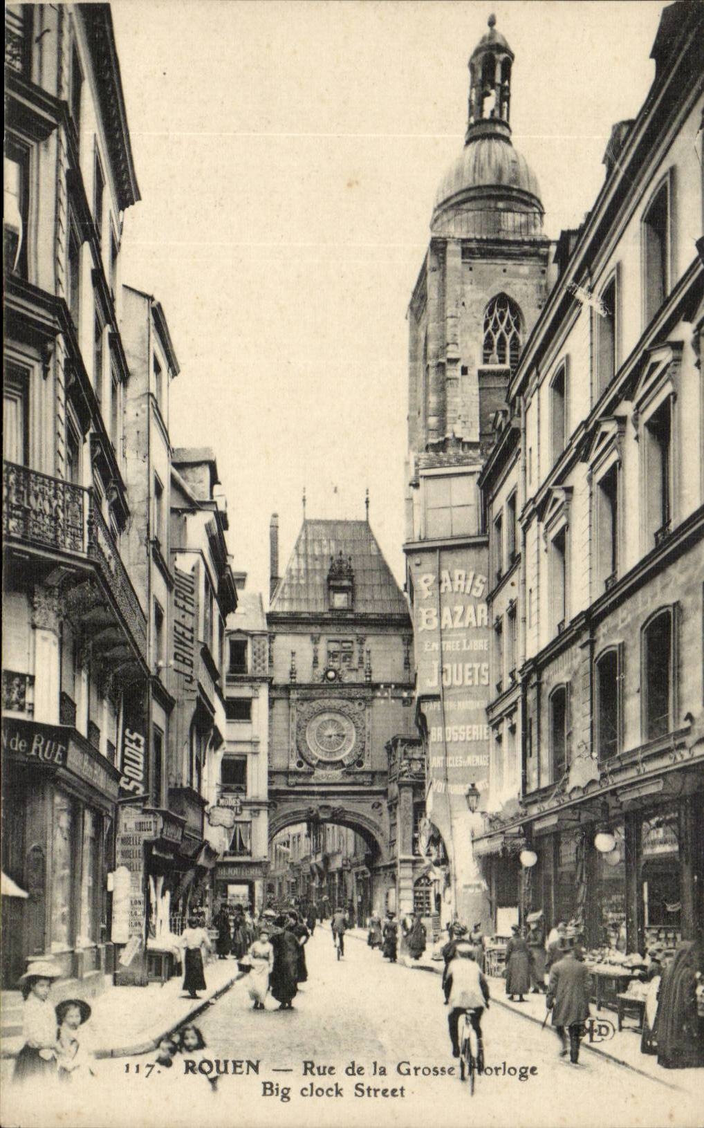 Rouen - Rue de la Grosse Horloge - CPA 