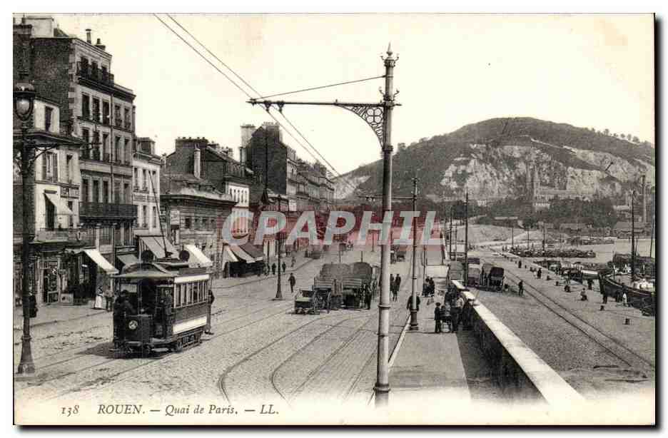 Rouen - Quai de Paris - CPA 