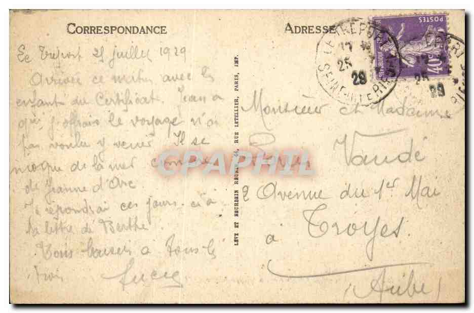 Rouen - L'Avant Port a maree haute - CPA  — Verso