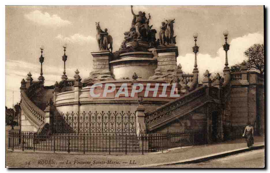 Rouen - La Fontaine Sainte Marie - CPA 