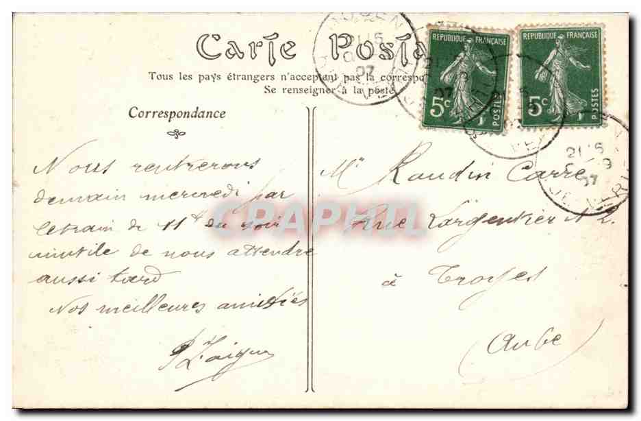 Rouen - La Cathedrale - CPA  — Verso