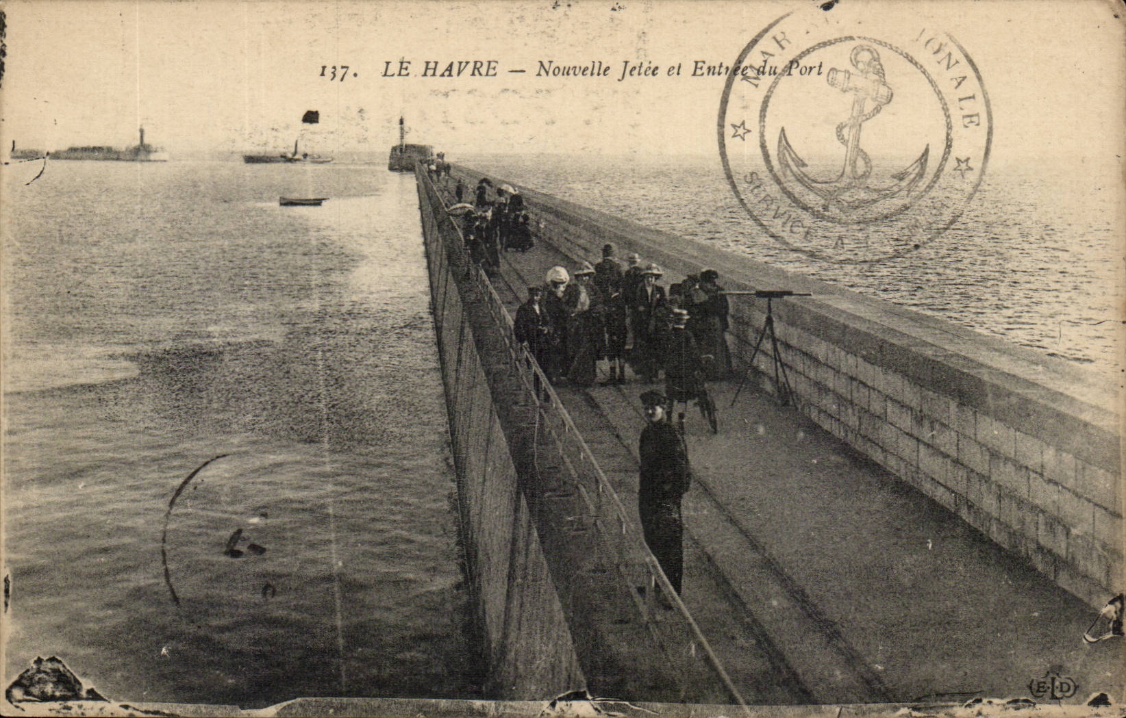 Le Havre - Nouvelle Jetee et Entree du Port - CPA 